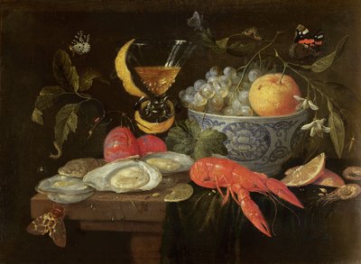 Still Life with Fruit and Shell Fish by Jan van Kessel the Elder